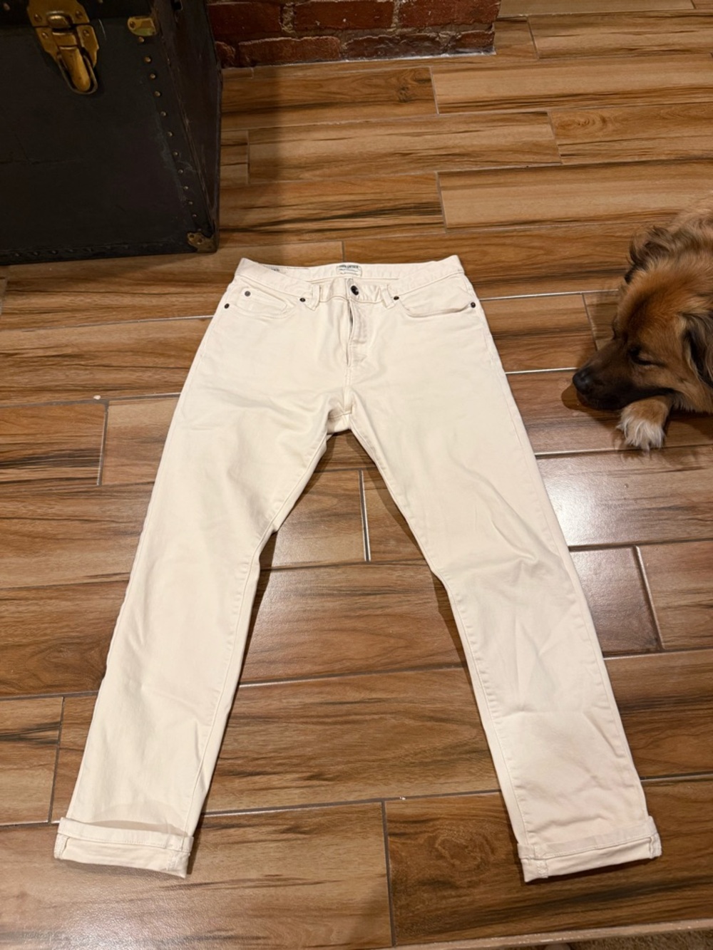 Todd Snyder Slim Jeans in Off-White